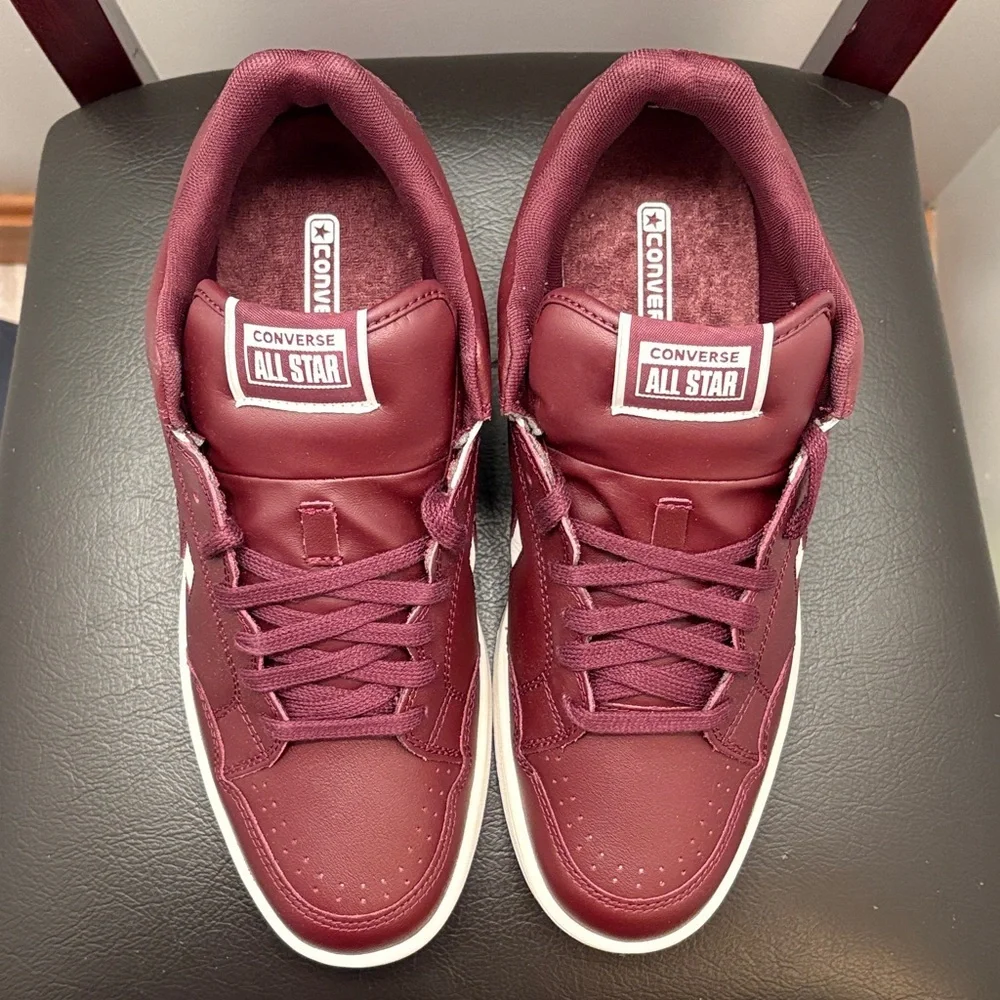 New Converse Men's Weapon OX Deep Burgundy Sneakers - Picture 4 of 6